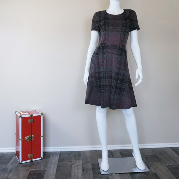 Betsey Johnson Dresses & Skirts - Betsy Johnson Pink & Gray Plaid Dress